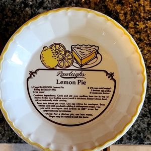 Vintage Rawleigh's Lemon Pie Plate